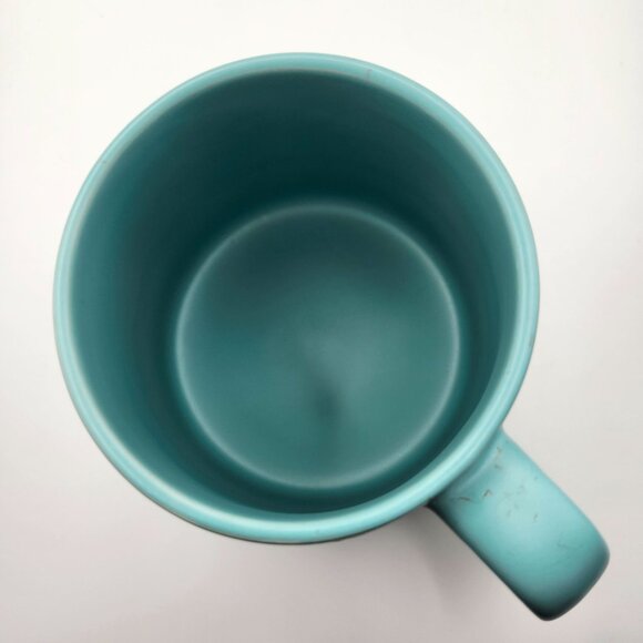 Opalhouse Blue Ceramic Mug Tropical Design Huts Pineapples Palms 24oz Tiki - Picture 8 of 9